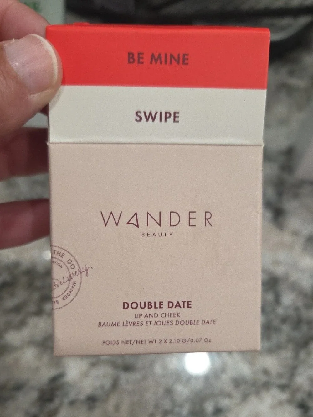 Wander Beauty Double Date Lip & Cheek Cream — Be Mine Red & Swipe